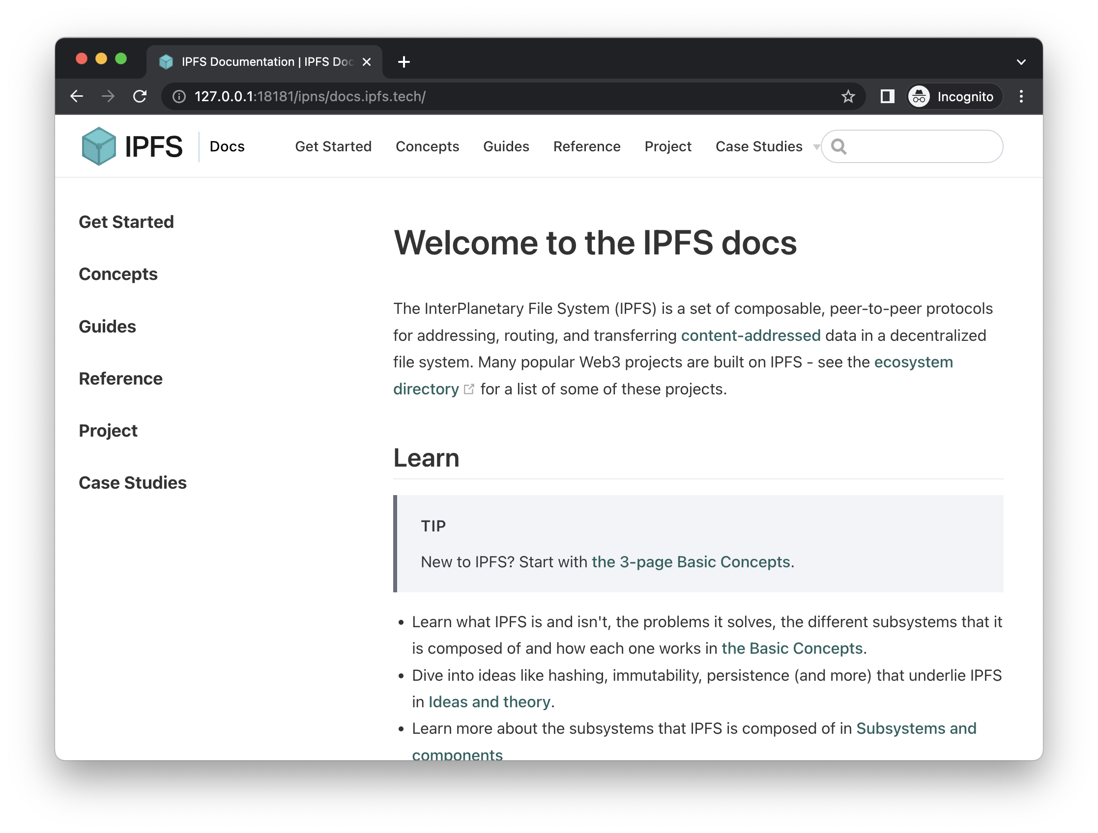IPNS: docs.ipfs.tech